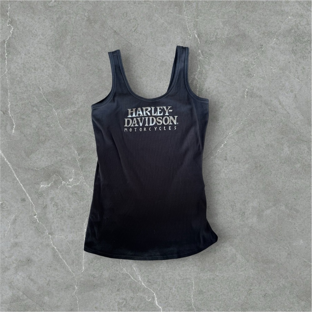 Harley-Davidson Women's Foil Print Skull Sleeveless Tank Top